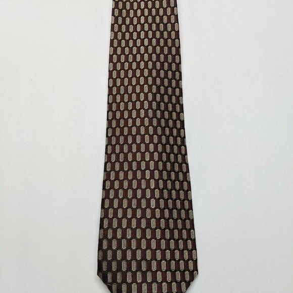 Van Heusen Geometric Silk Necktie - Picture 3 of 5